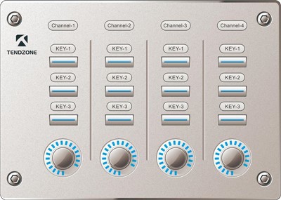 Bảng điều khiển có núm và nút